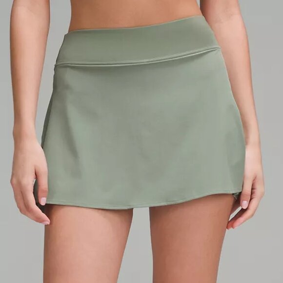 lululemon lululemon Align™ High-Rise Skirt Grey Eucalyptus Size 12 - Picture 1 of 5